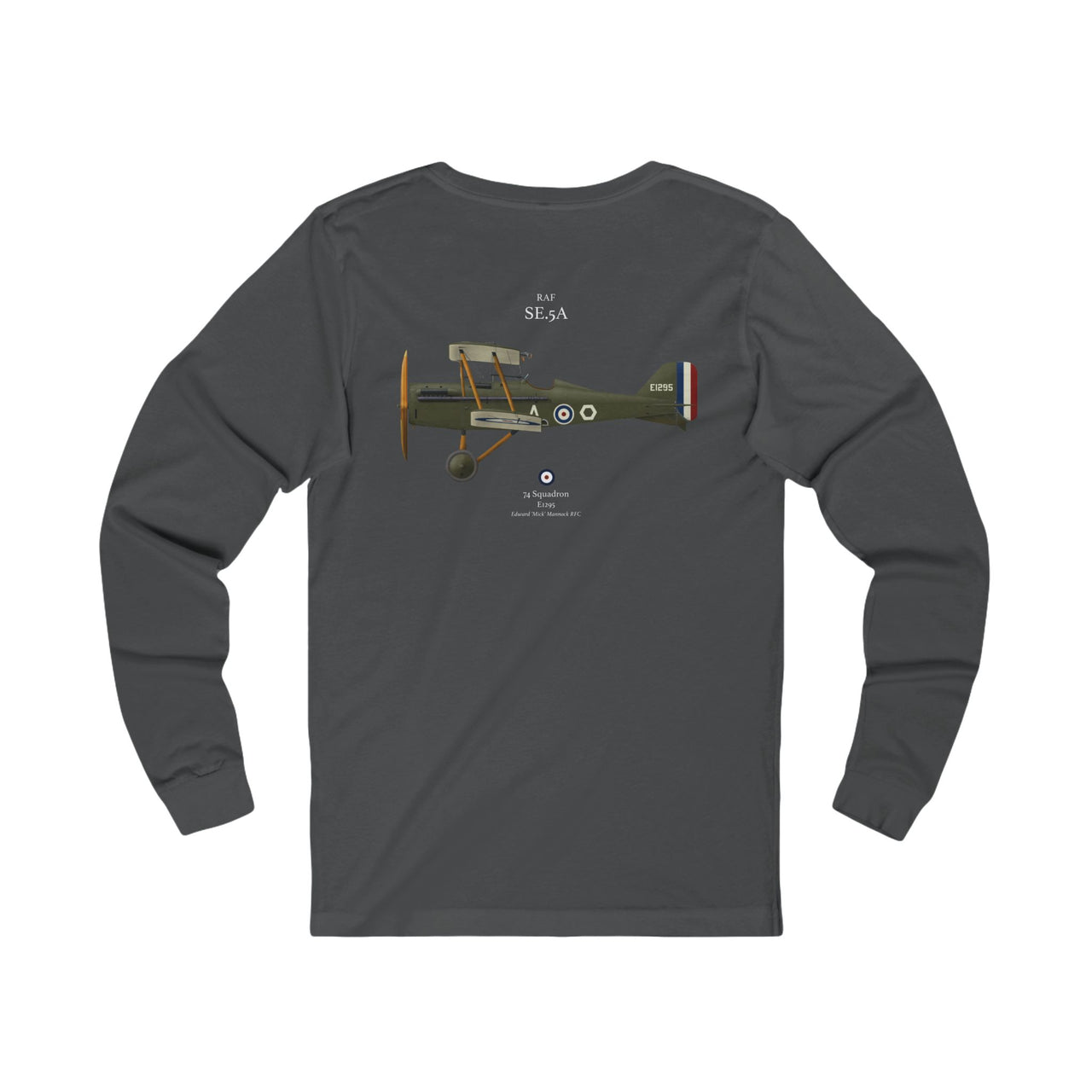 RAF SE.5A - Long-Sleeve T-shirt printed on back