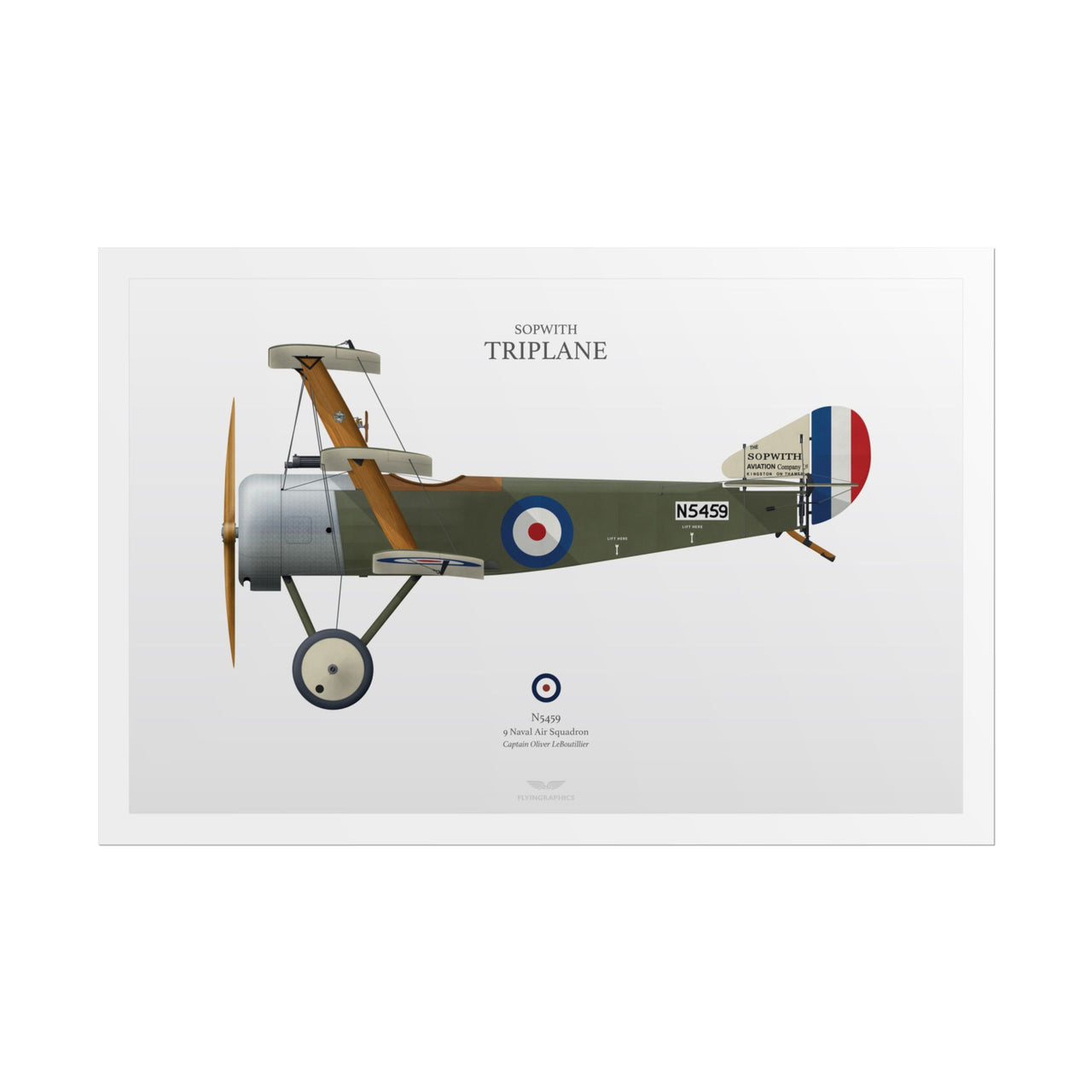 Sopwith Triplane -  Rolled Poster
