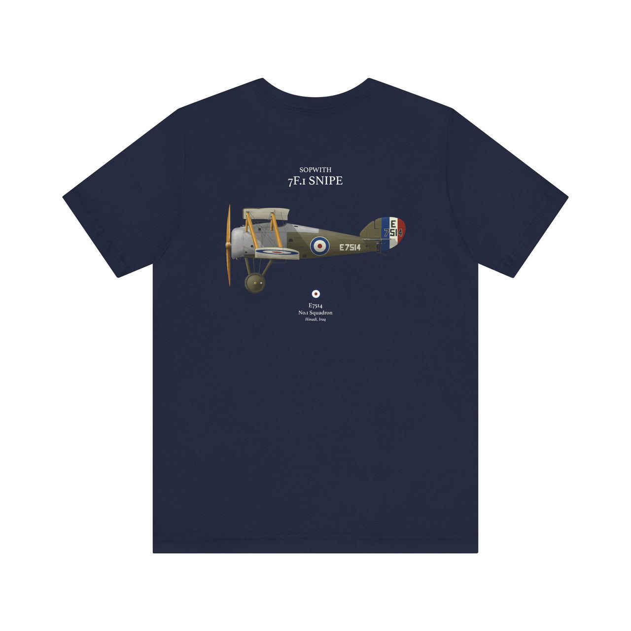 Sopwith 7F.1 Snipe - T-shirt printed on back