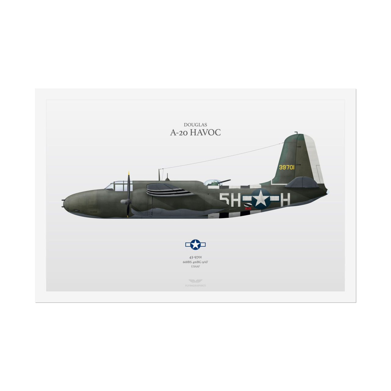 Douglas A-20 Havoc -  Rolled Poster