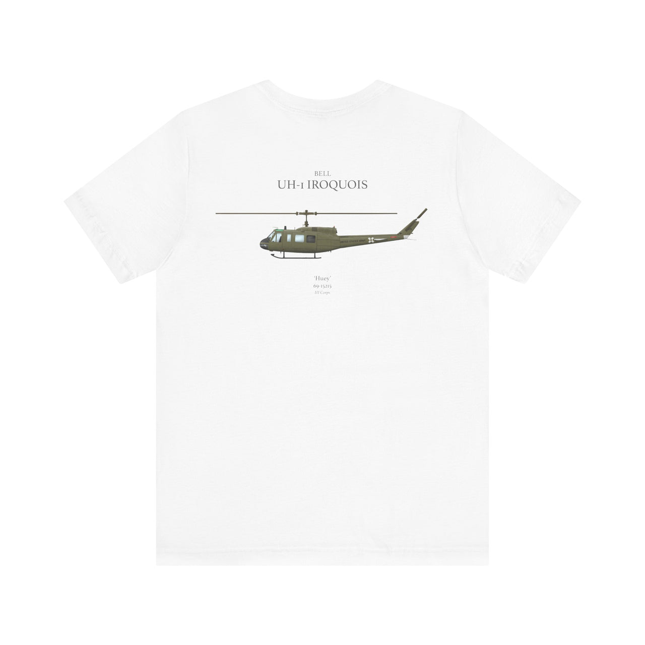 UH-1 Iroquois 'Huey' - T-shirt printed on back