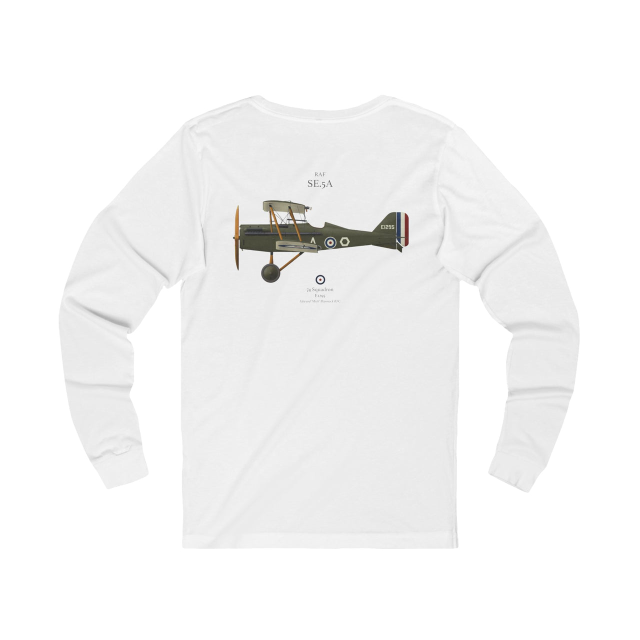 RAF SE.5A - Long-Sleeve T-shirt printed on back