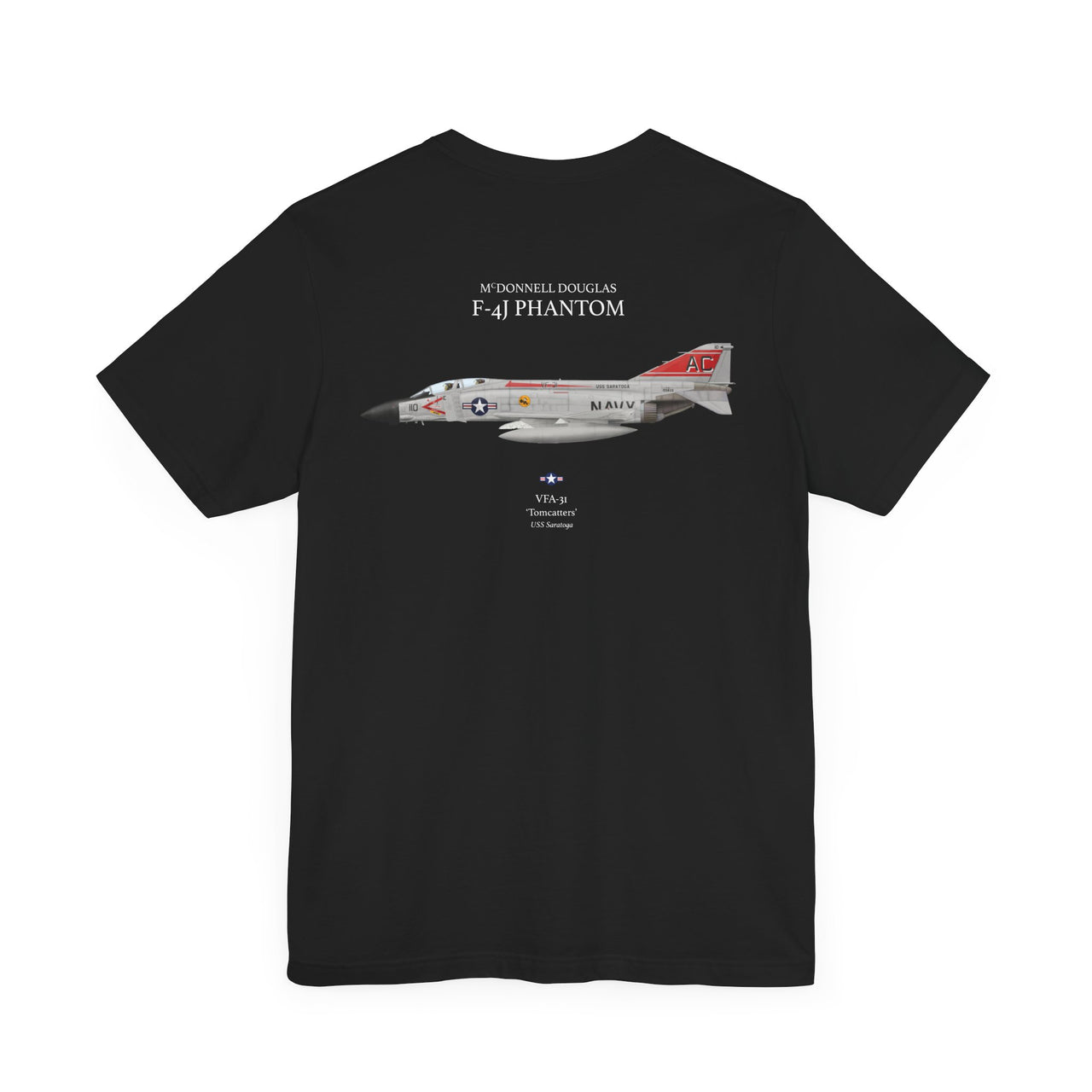 F-4J Phantom 'Tomcatters' - T-shirt printed on back