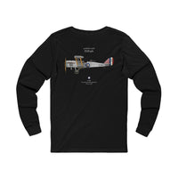 de Havilland D.H.9A - Long-Sleeve T-shirt printed on back