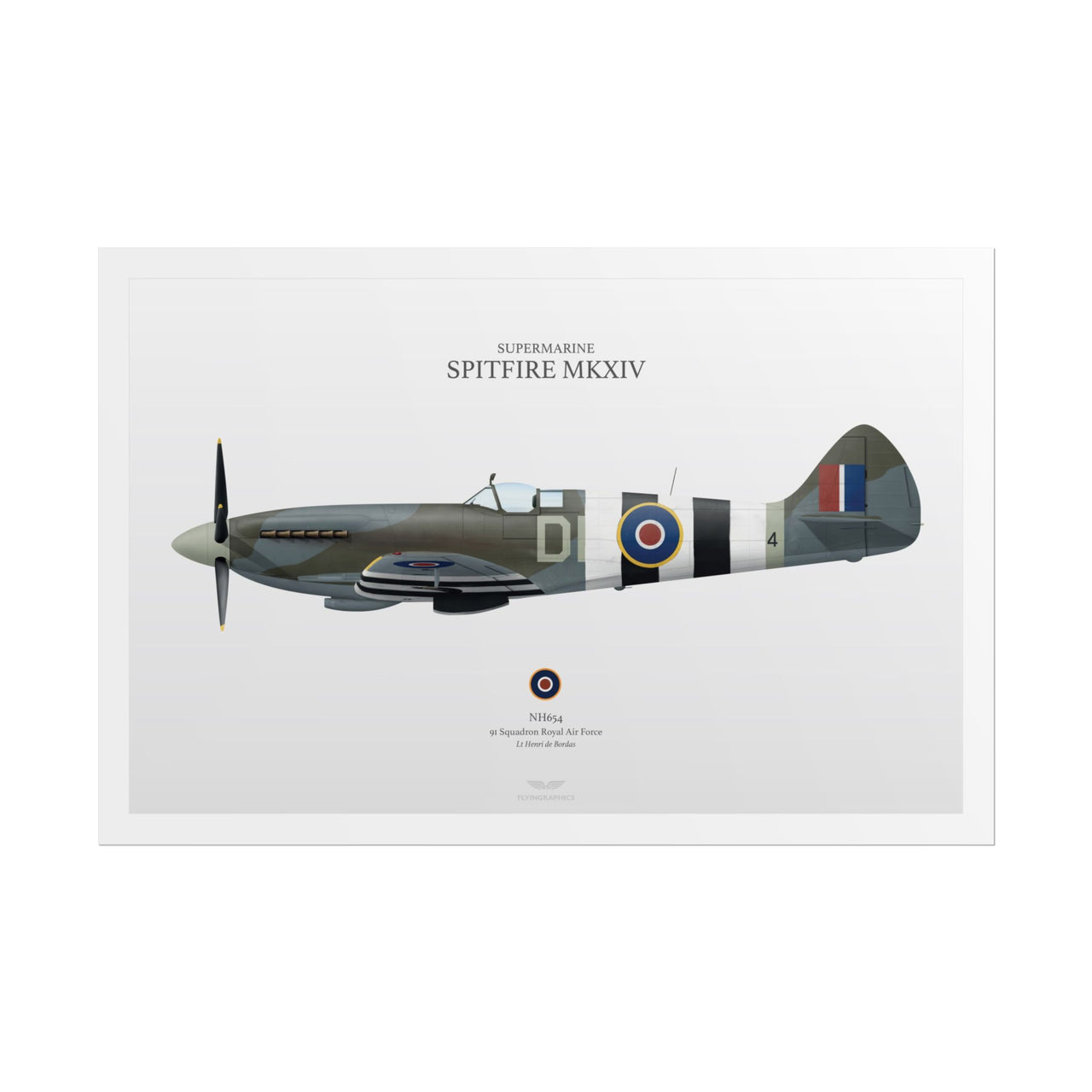 Spitfire MKXIV -  Rolled Poster