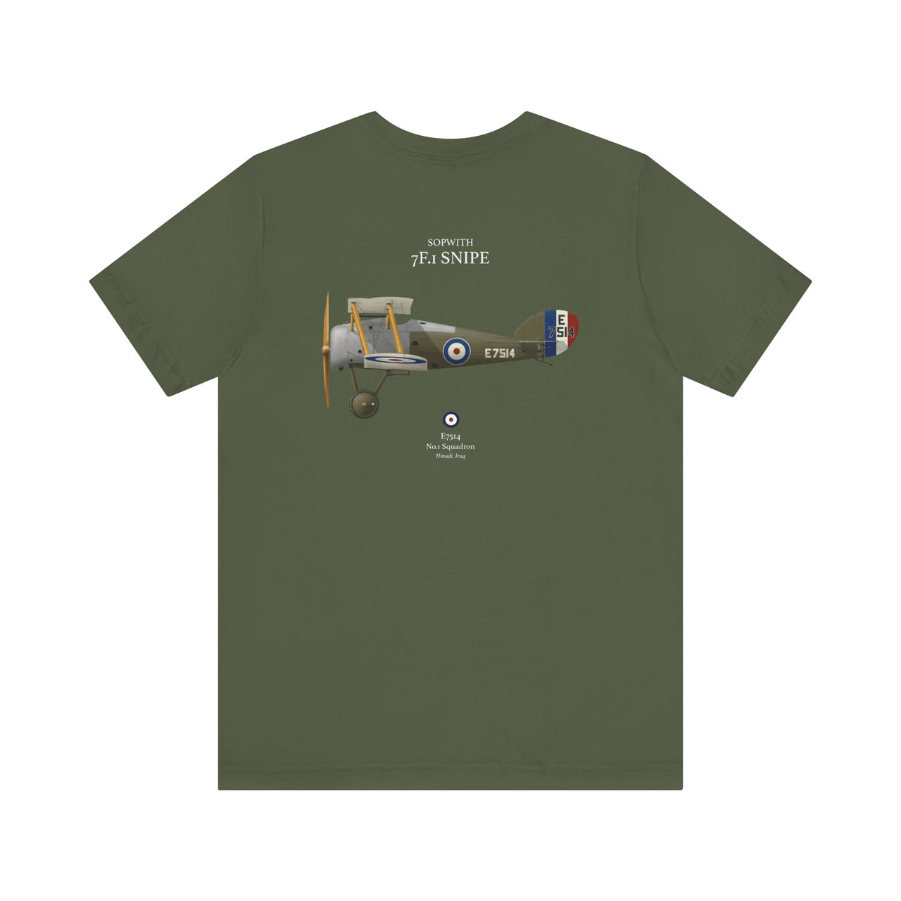 Sopwith 7F.1 Snipe - T-shirt printed on back