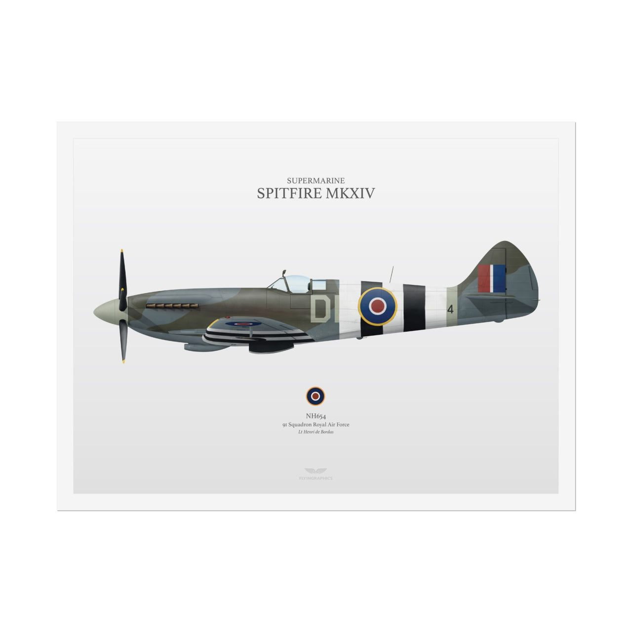 Spitfire MKXIV -  Rolled Poster