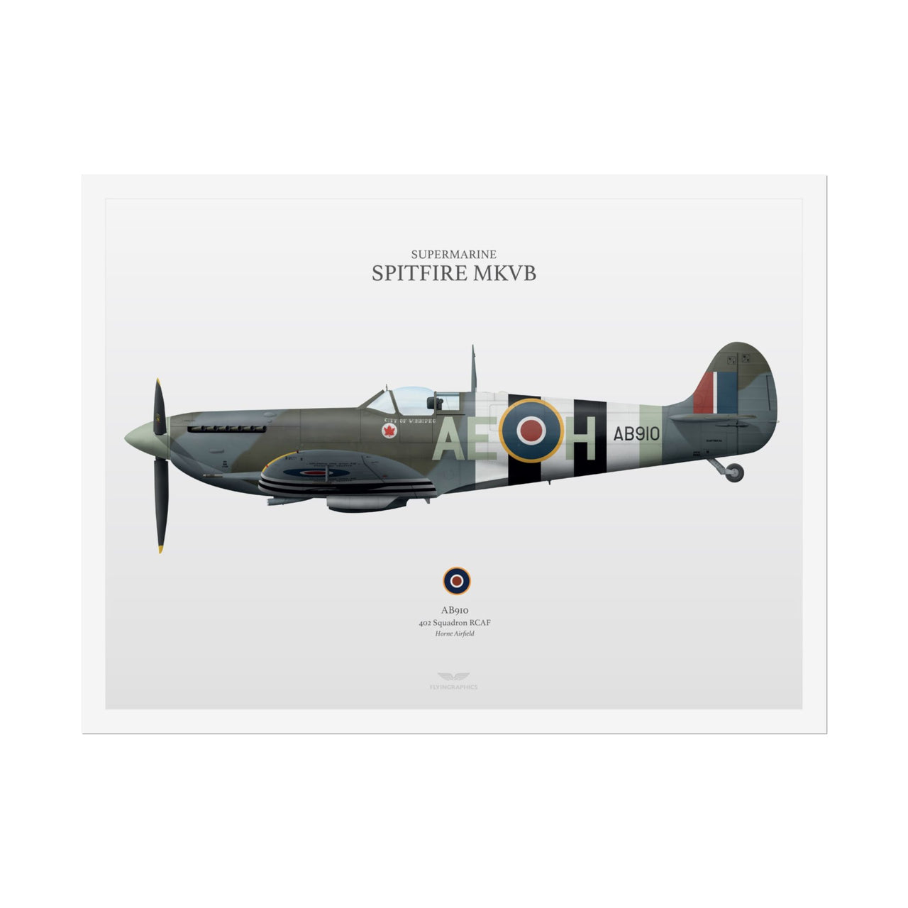 Spitfire MKVB -  Rolled Poster