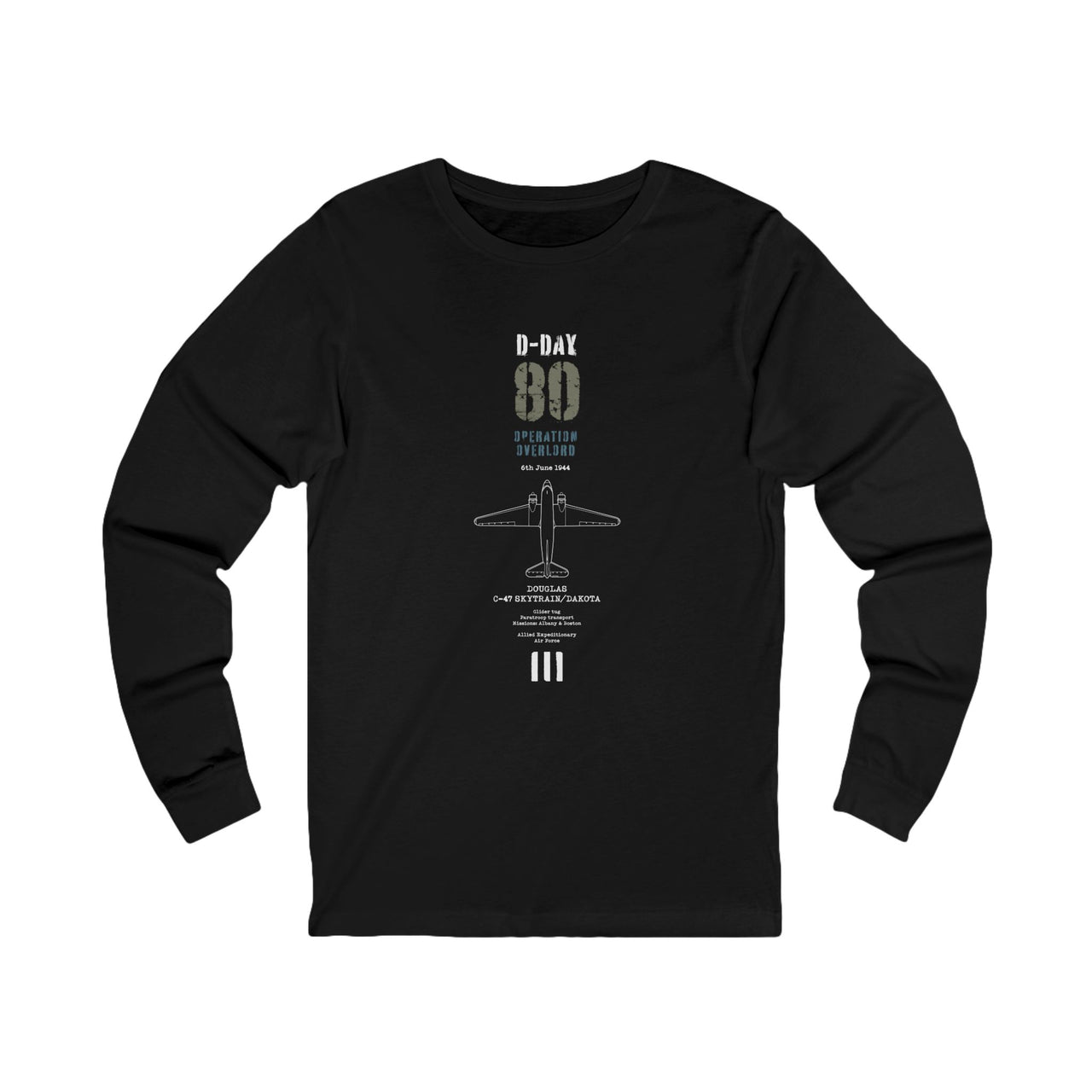 D-Day C-47 Skytrain - Long Sleeve Tee