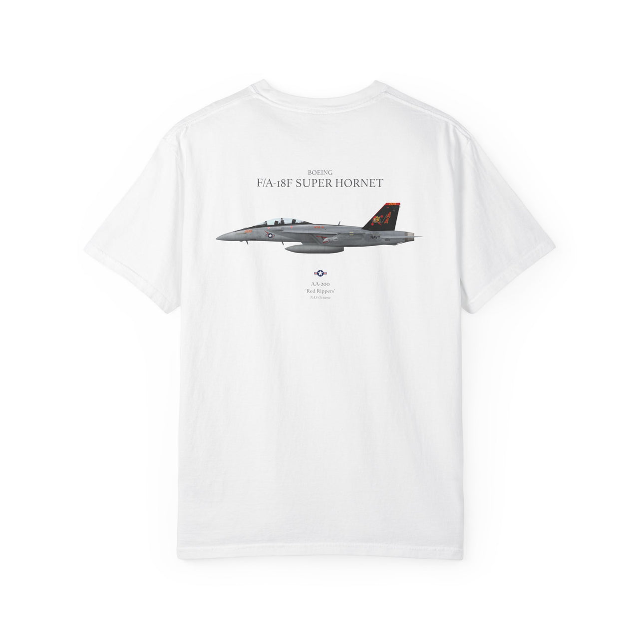 F/A-18F Super Hornet 'Red Rippers' - T-shirt printed on back