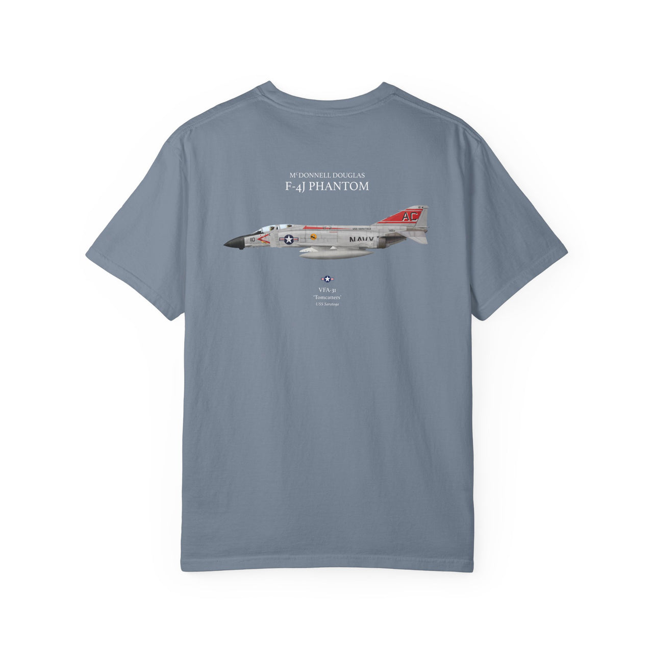 F-4J Phantom 'Tomcatters' - T-shirt printed on back