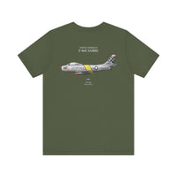 Thumbnail for F-86E Sabre - T-shirt printed on back