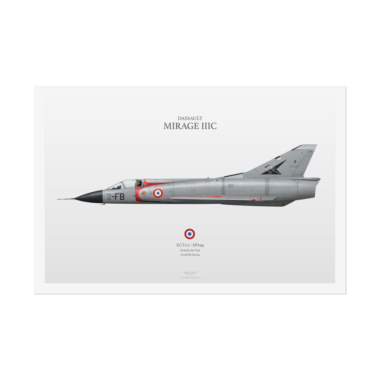 Mirage IIIC SPA94 -  Rolled Poster