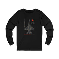 Thumbnail for Aggressor F-16 Fighting Falcon - Long Sleeve Tee