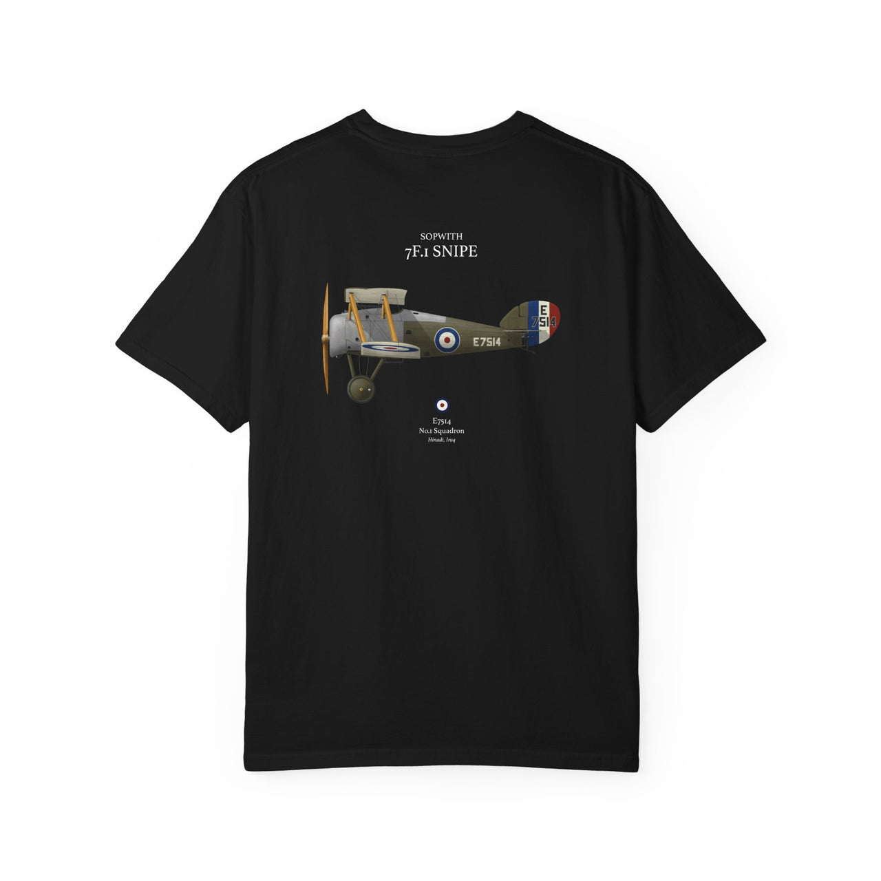 Sopwith 7F.1 Snipe - T-shirt printed on back