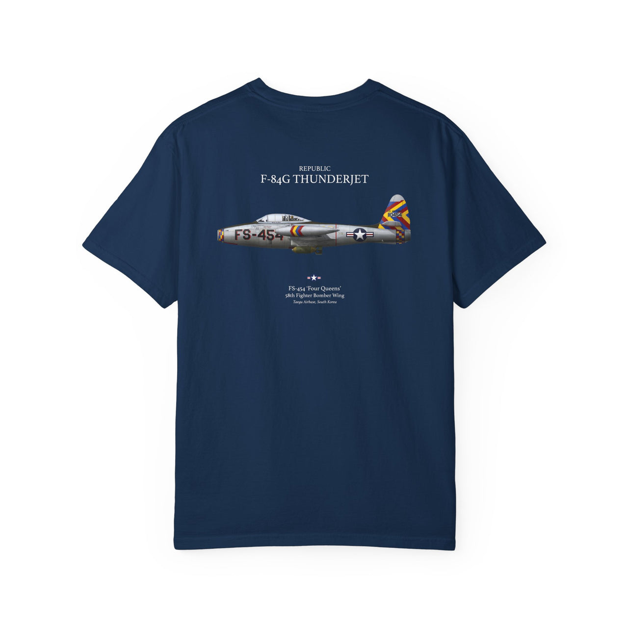 F-84G Thunderjet - T-shirt printed on back