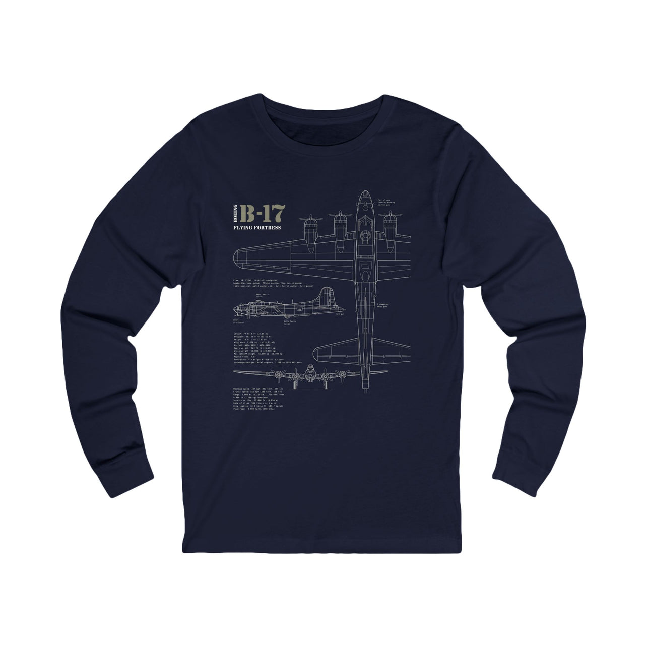 B-17 Flying Fortress - Long Sleeve Tee