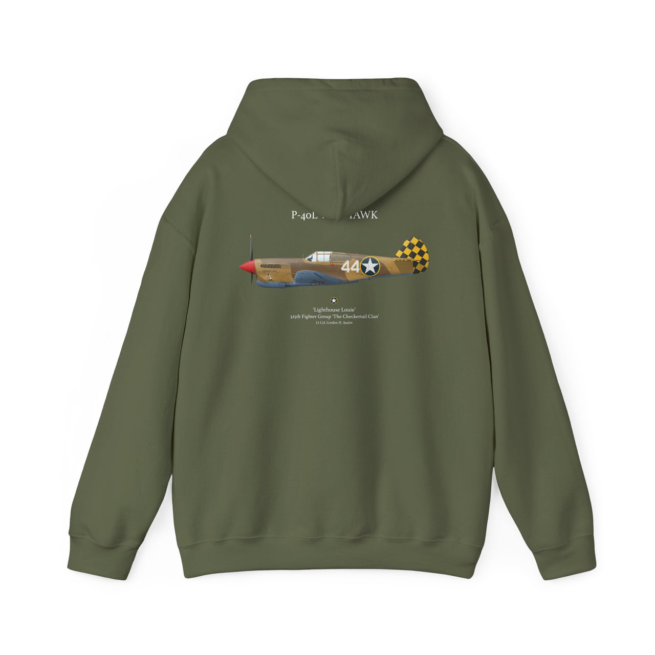 P-40L Warhawk - Hoodie printed on back