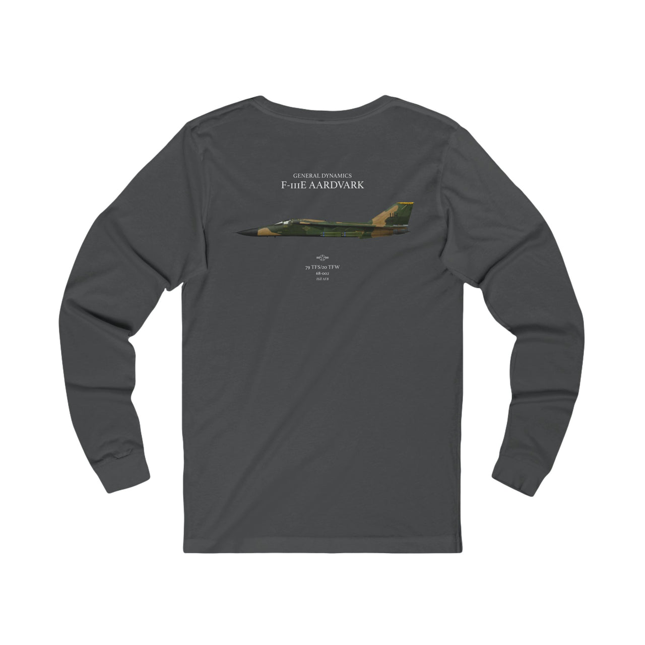 F-111E Aardvark - Long-Sleeve T-shirt printed on back