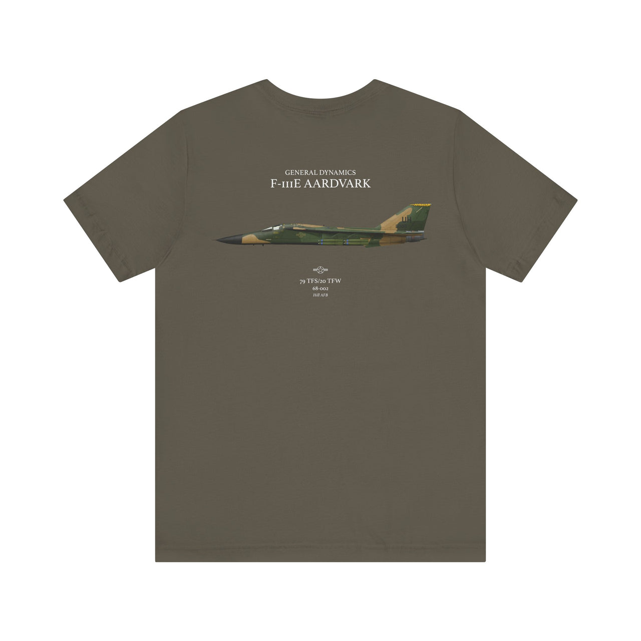 F-111E Aardvark - T-shirt printed on back