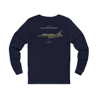 Thumbnail for F-105 F Thunderchief  - Long-Sleeve T-shirt printed on back