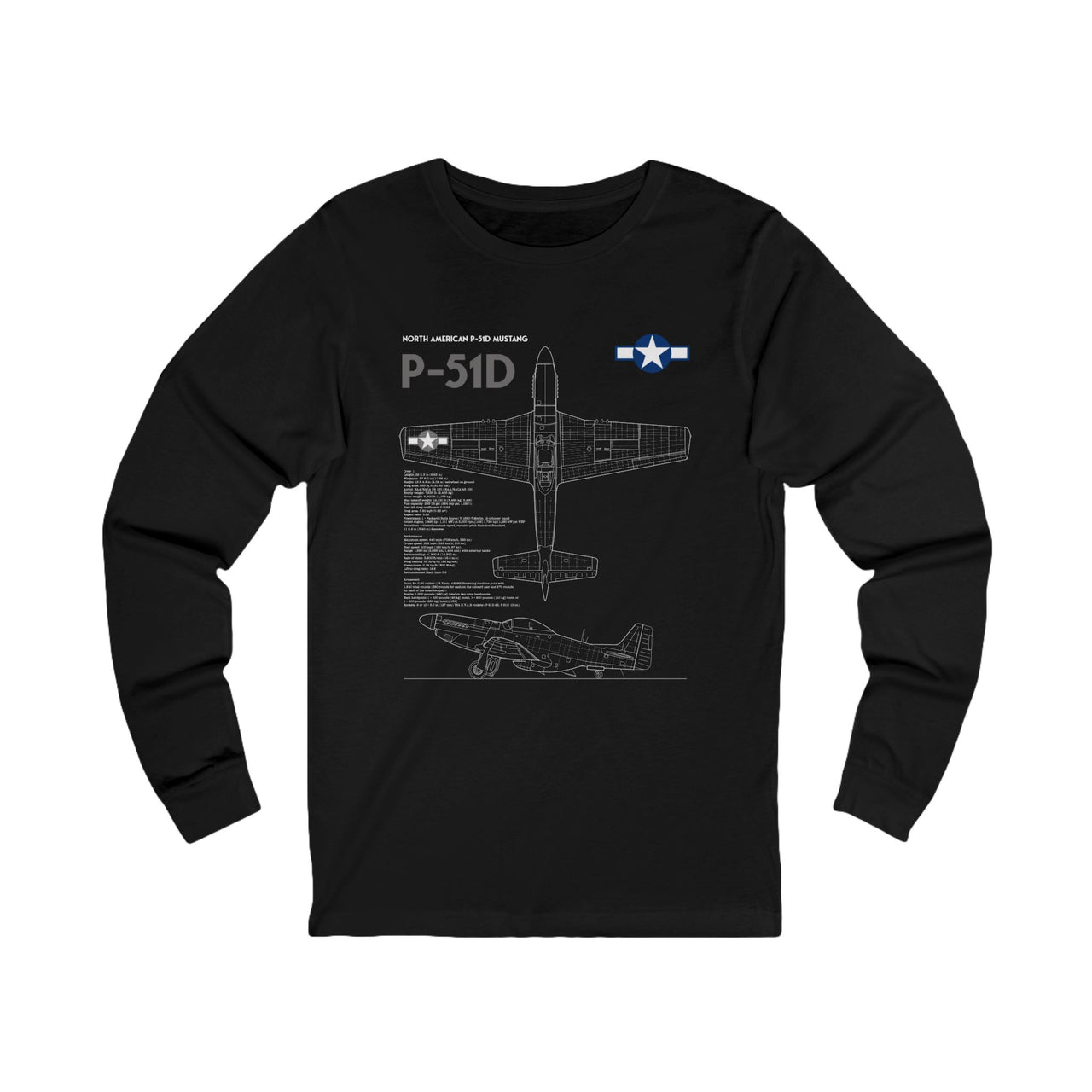 P-51D Mustang - Long Sleeve Tee