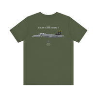 Thumbnail for F/A-18F Super Hornet 'Jolly Rogers' - T-shirt printed on back