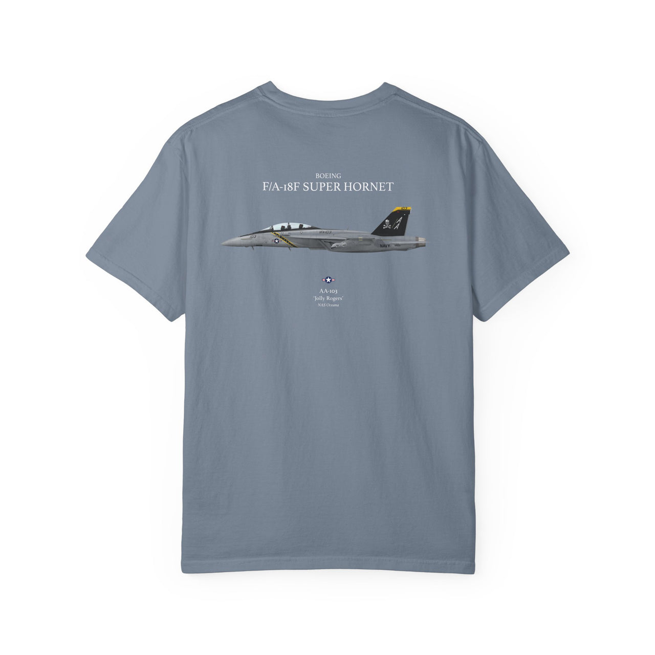 F/A-18F Super Hornet 'Jolly Rogers' - T-shirt printed on back
