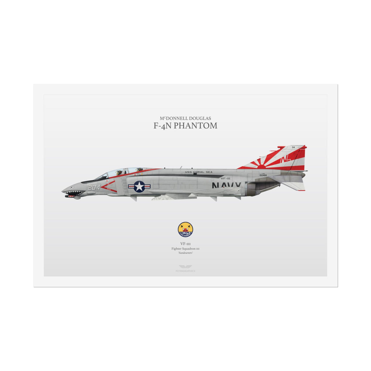 F-4N Phantom -  Rolled Poster
