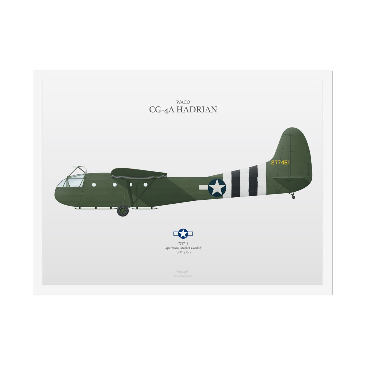 WACO CG-4A Hadrian -  Rolled Poster