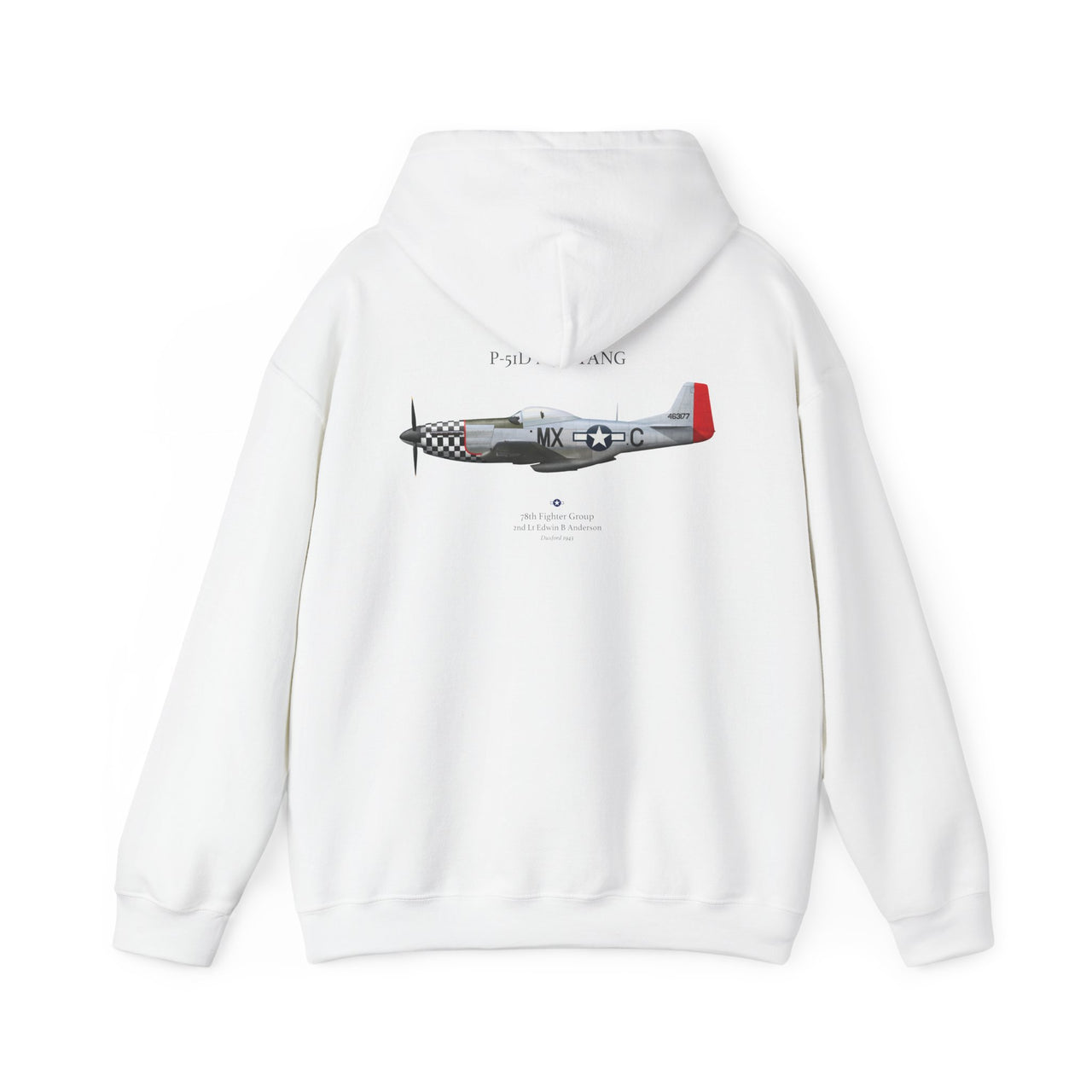P-51D Mustang 78th FG - Hoodie printed on back