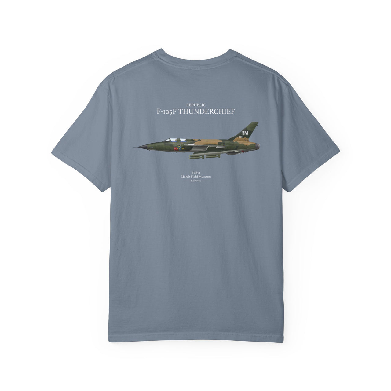 F-105 F Thunderchief - T-shirt printed on back