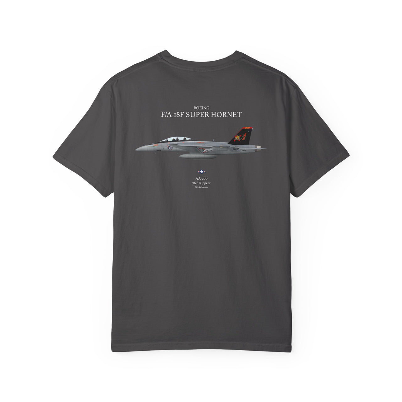 F/A-18F Super Hornet 'Red Rippers' - T-shirt printed on back