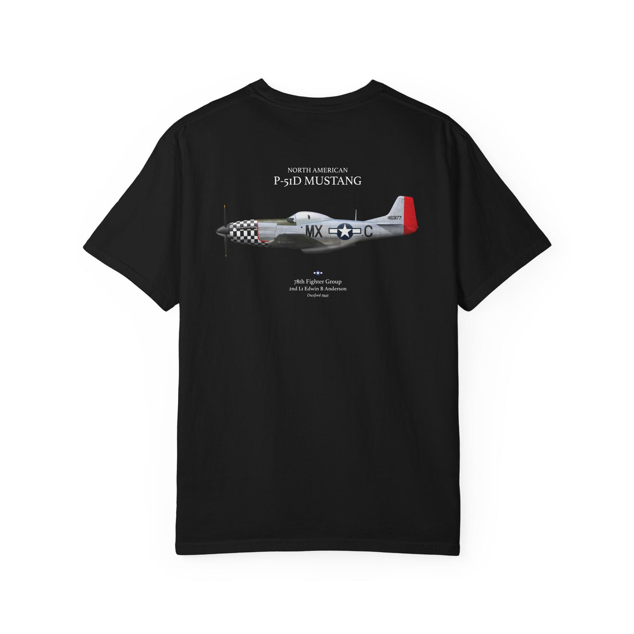 P-51D Mustang 78th FG - T-shirt printed on back