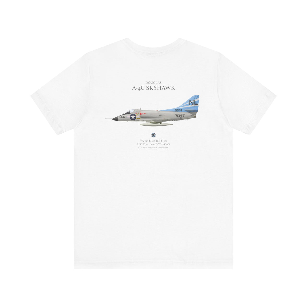 A-4C Skyhawk - T-shirt printed on back