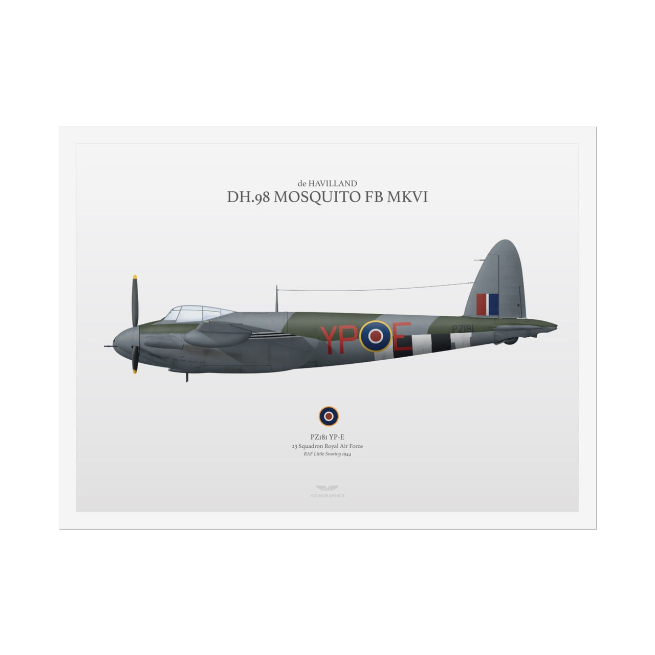 de Havilland DH.98 Mosquito FB MKVI -  Rolled Poster