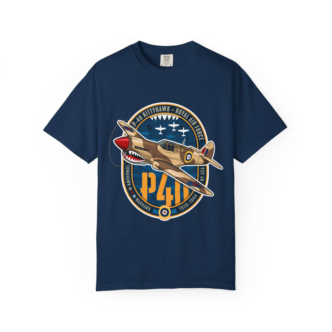 P-40 Kittyhawk - T-shirt printed