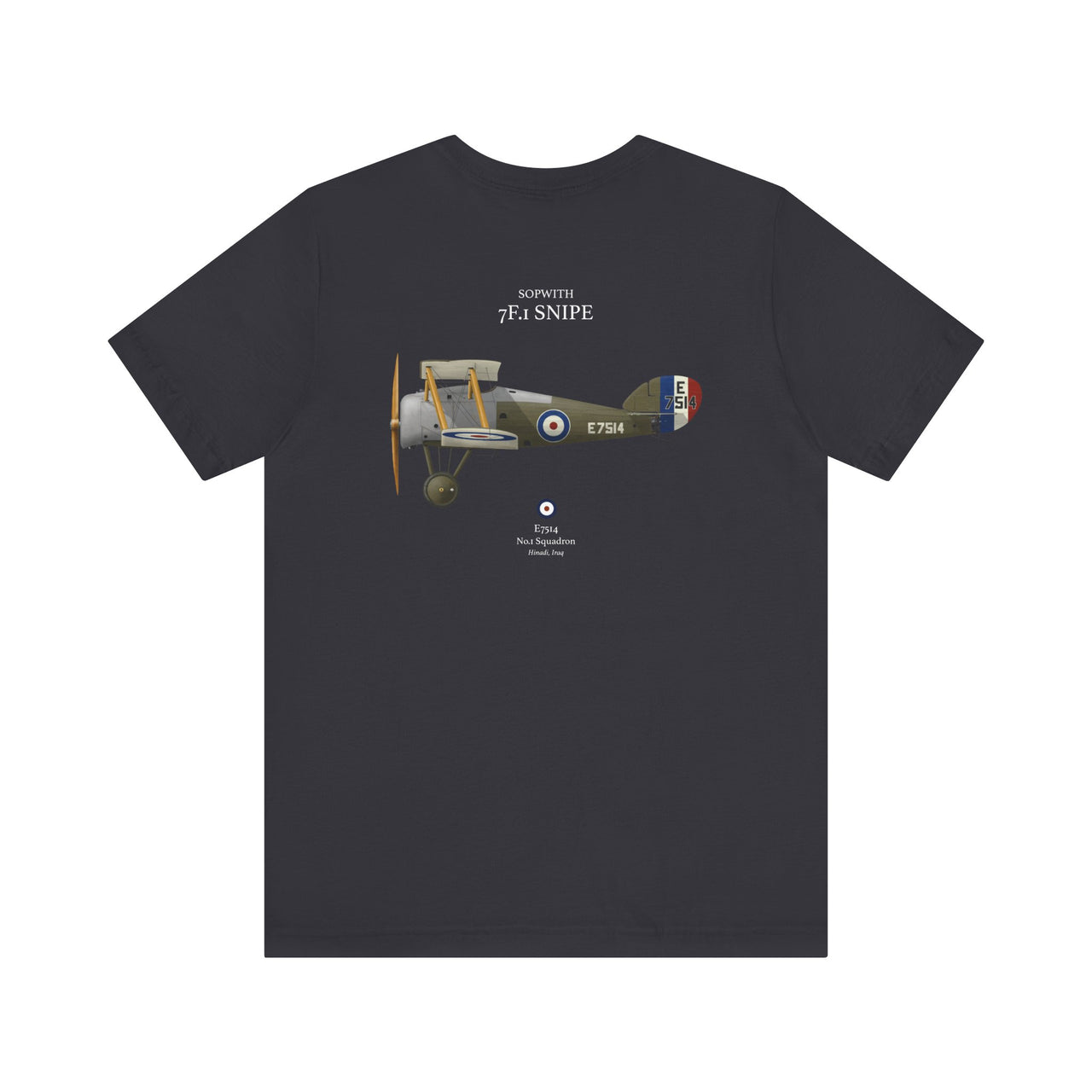 Sopwith 7F.1 Snipe - T-shirt printed on back