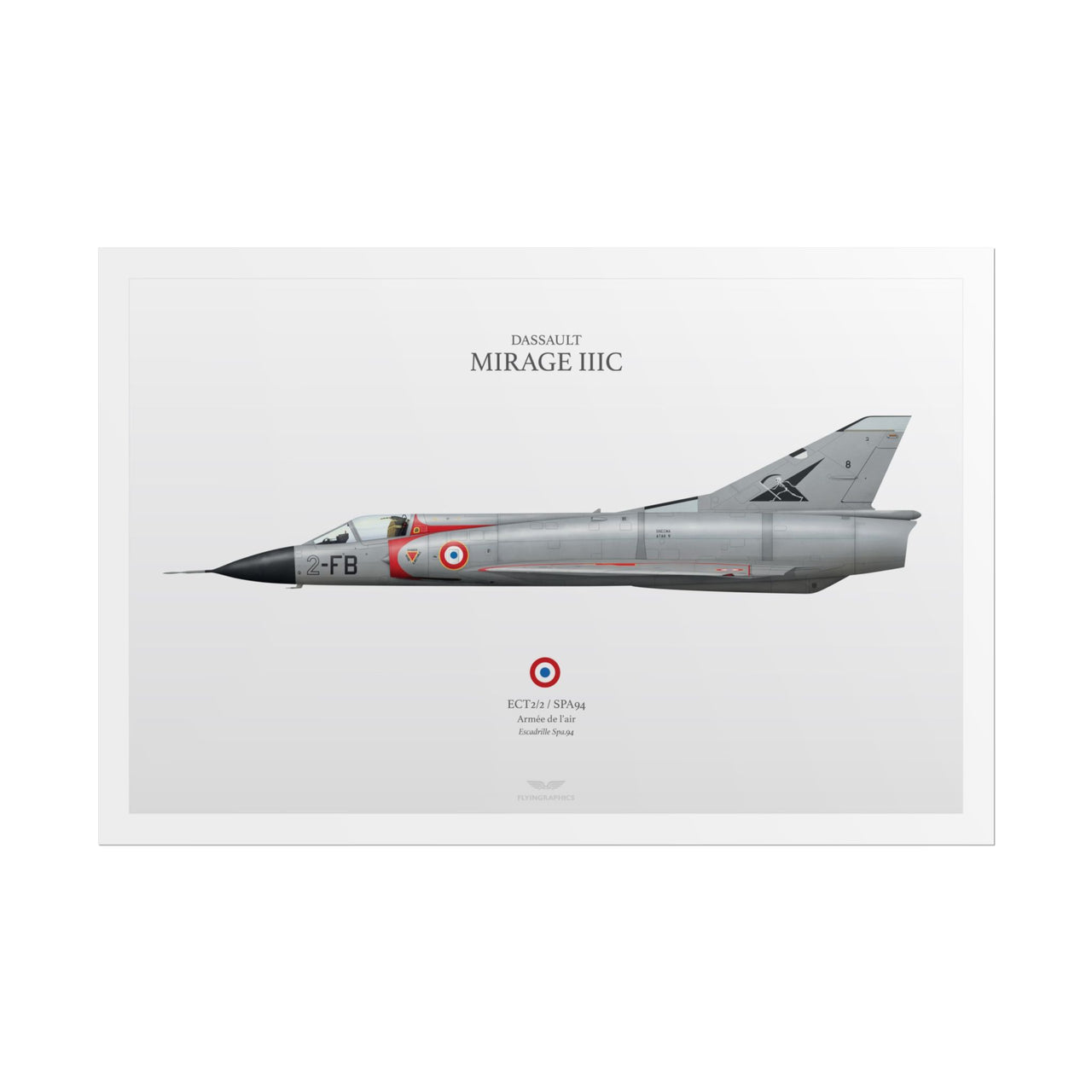 Mirage IIIC SPA94 -  Rolled Poster