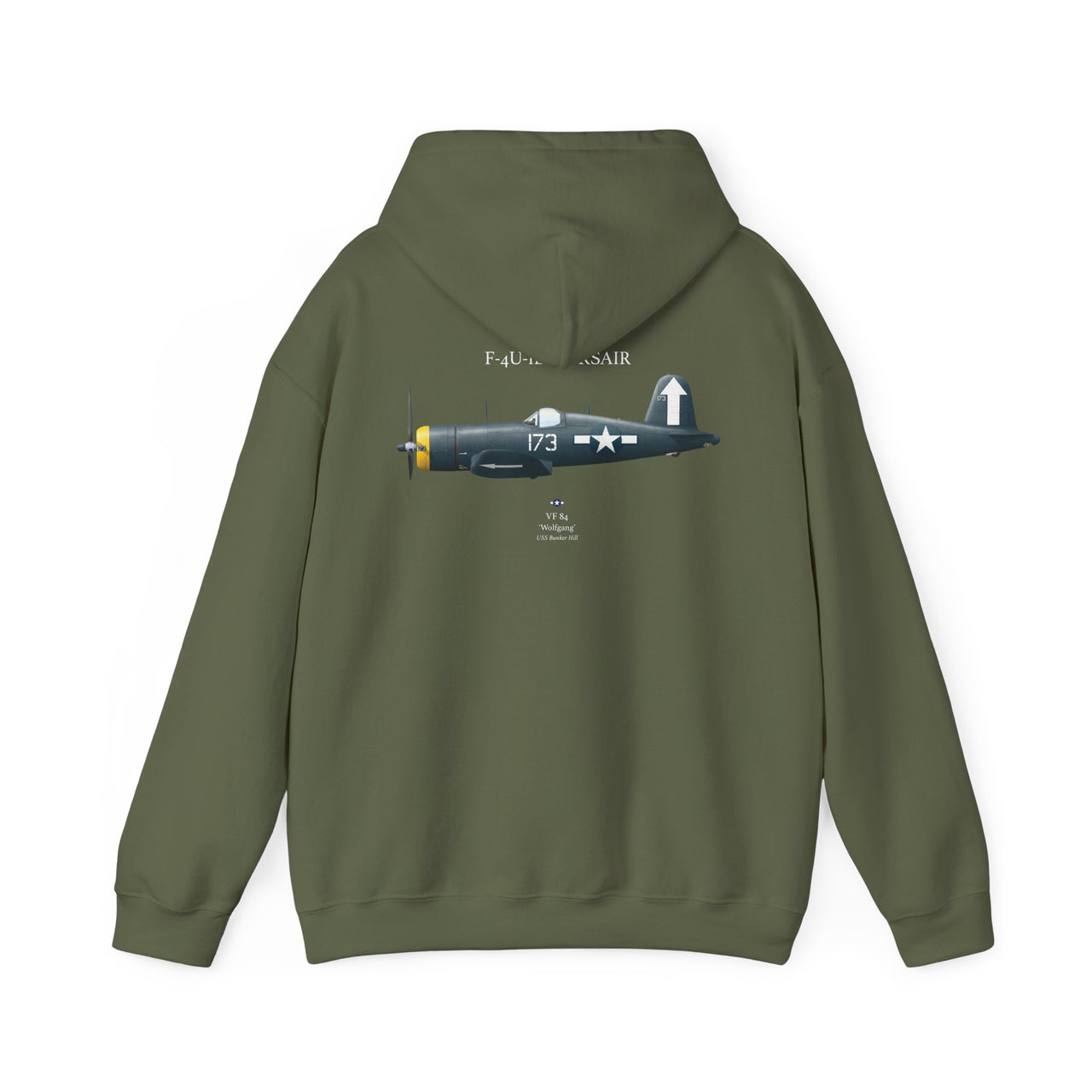 F-4U-ID Corsair - Hoodie printed on back