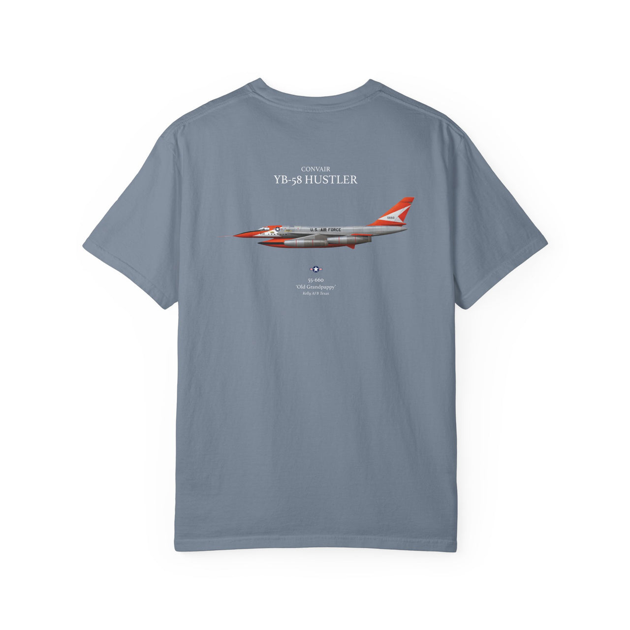 YB-58 Hustler - T-shirt printed on back