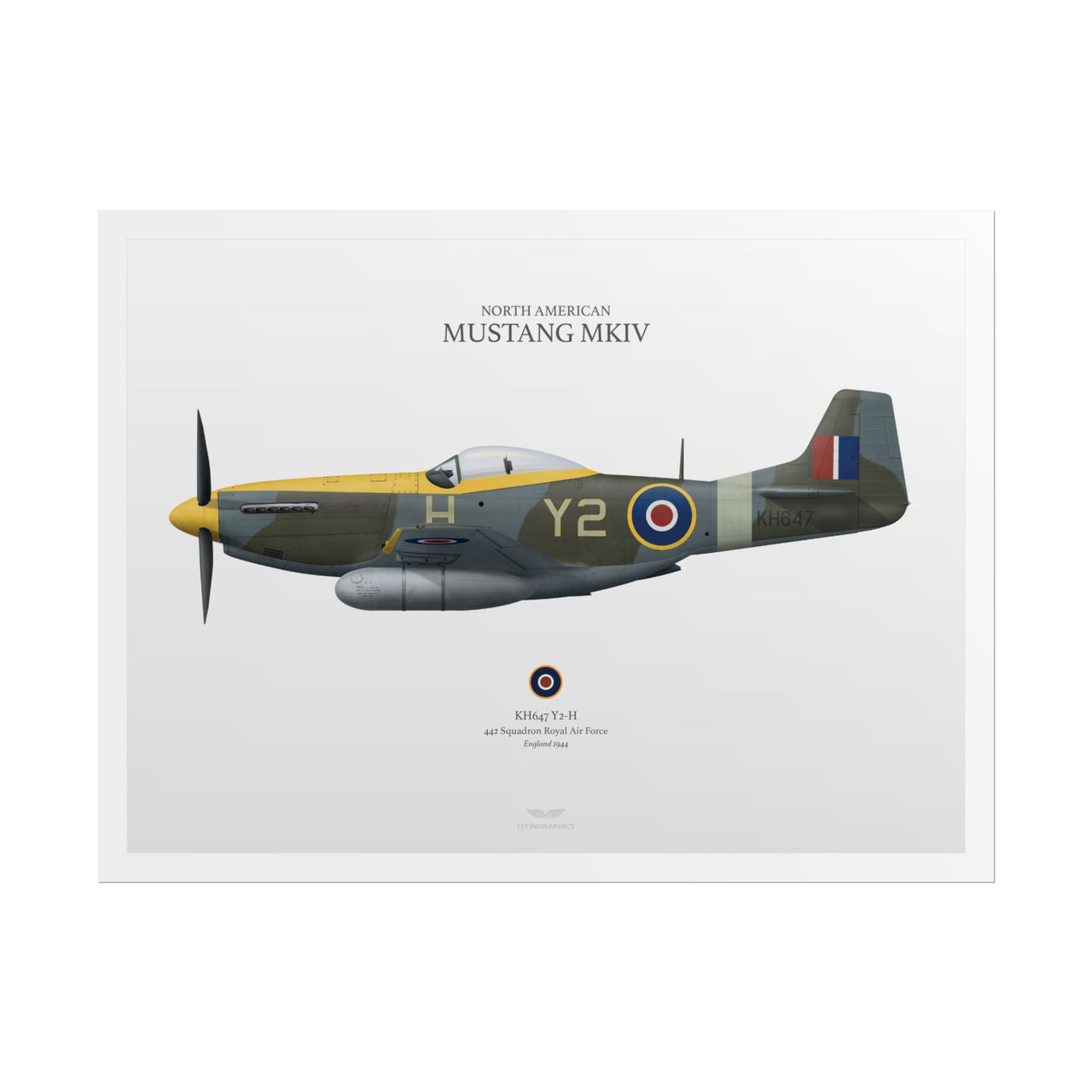 Mustang MKIV -  Rolled Poster