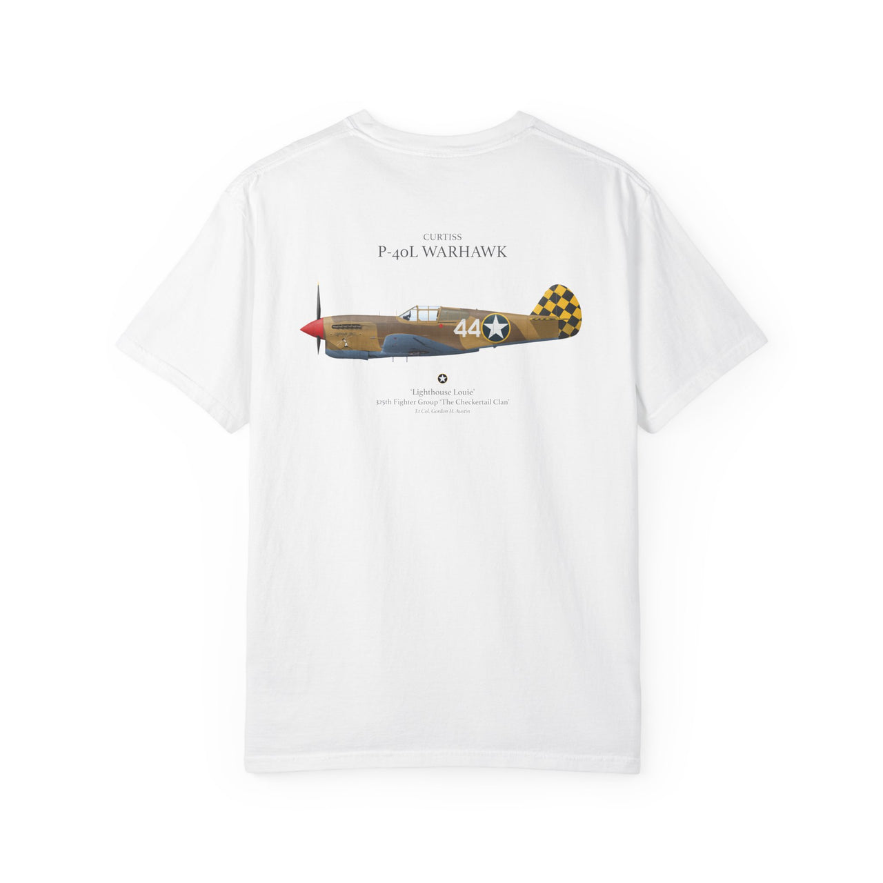 P-40L Warhawk - T-shirt printed on back