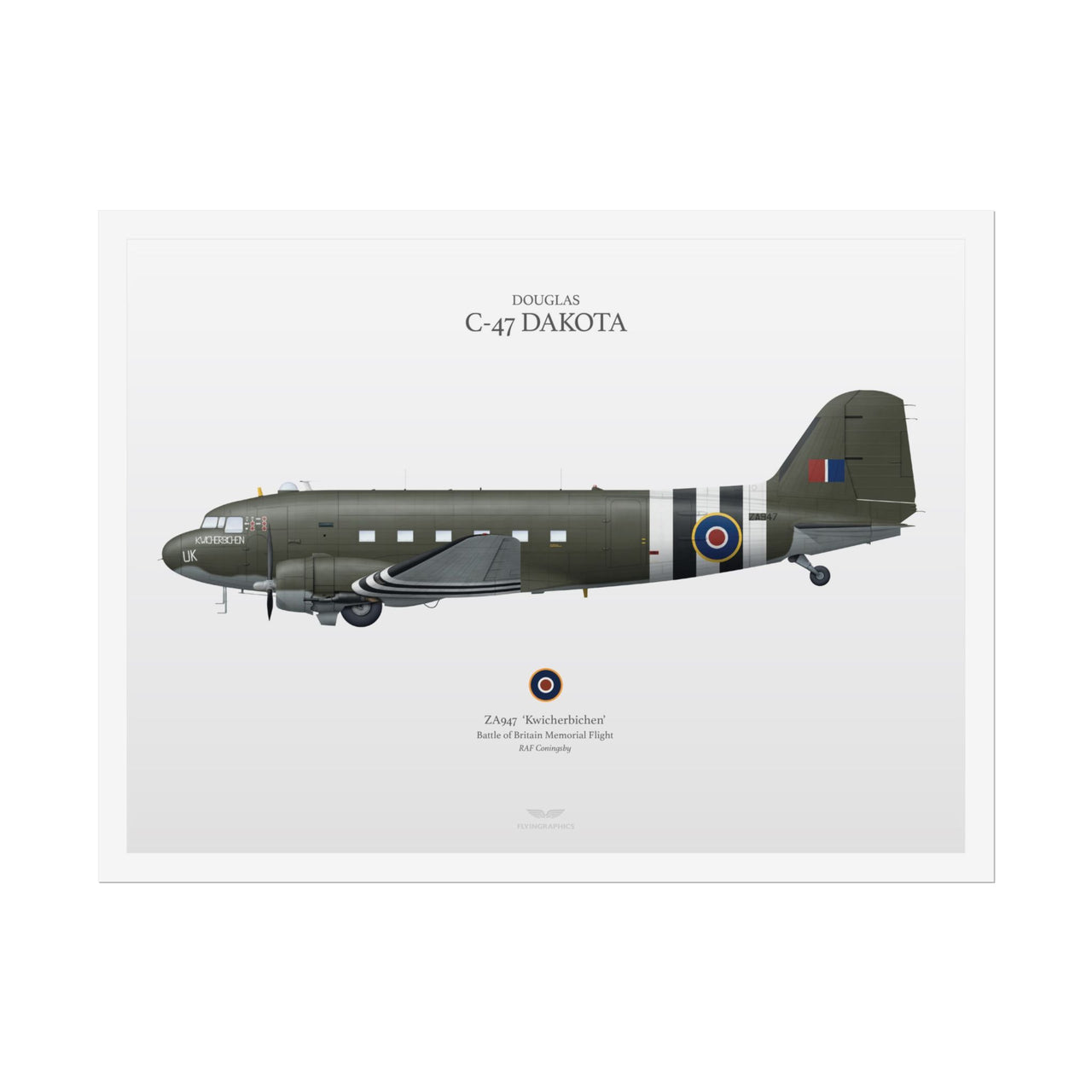BBMF Douglas C-47 Dakota -  Rolled Poster