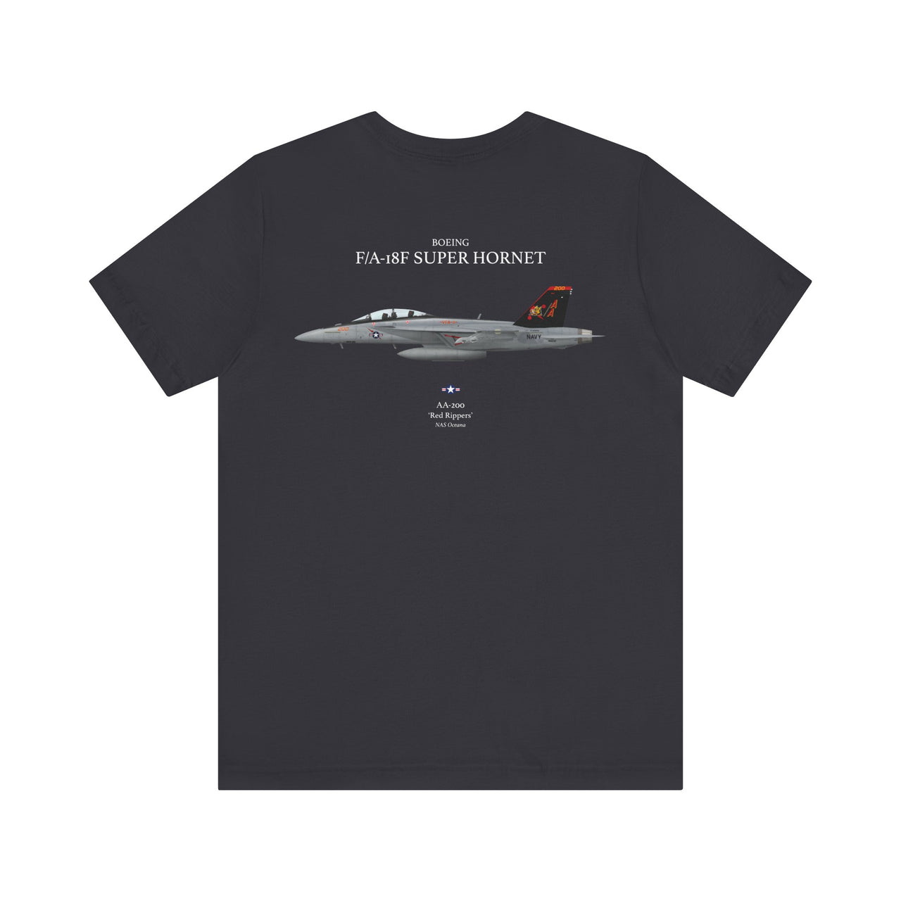 F/A-18F Super Hornet 'Red Rippers' - T-shirt printed on back