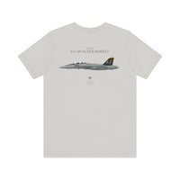 Thumbnail for F/A-18F Super Hornet 'Jolly Rogers' - T-shirt printed on back