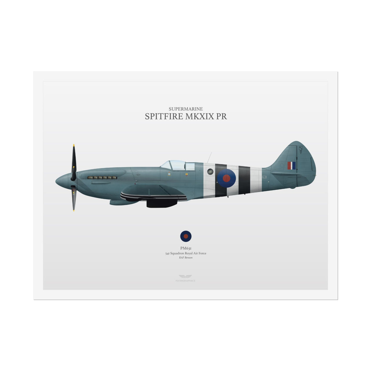 Spitfire MKXIX PR -  Rolled Poster