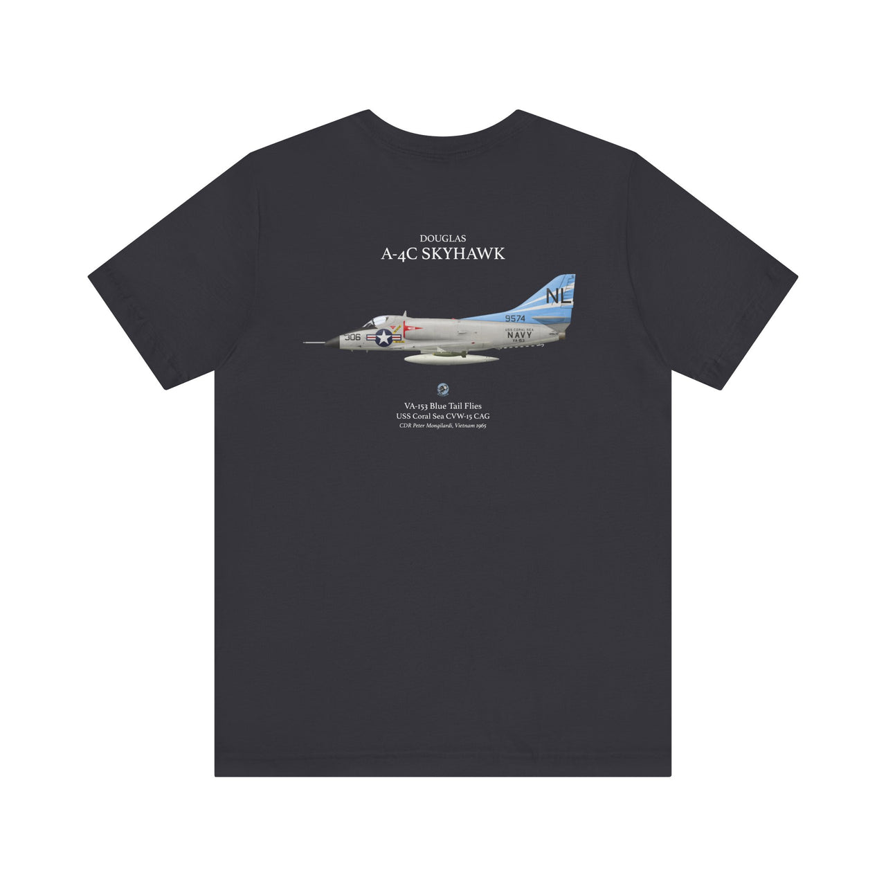 A-4C Skyhawk - T-shirt printed on back