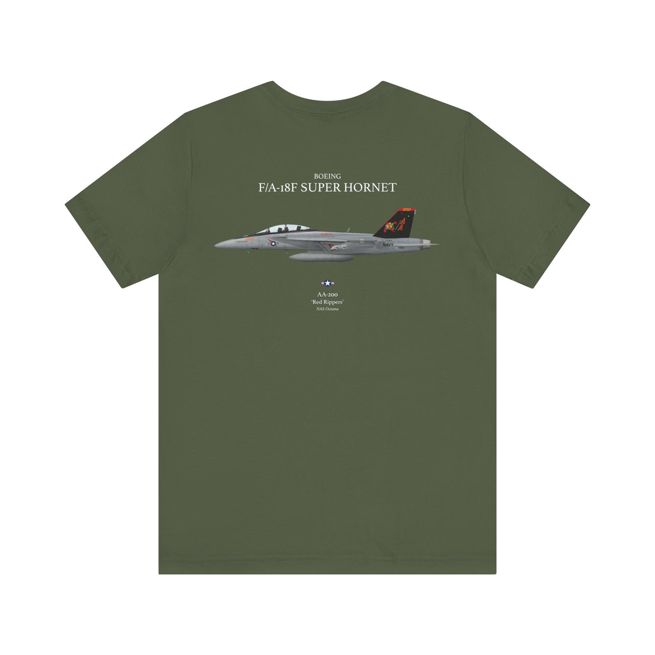 F/A-18F Super Hornet 'Red Rippers' - T-shirt printed on back