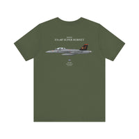 Thumbnail for F/A-18F Super Hornet 'Red Rippers' - T-shirt printed on back